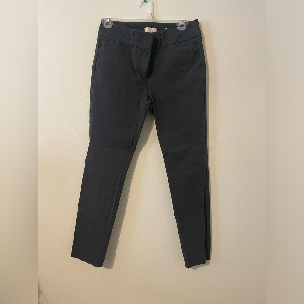 Dark Grey-Loft Capris